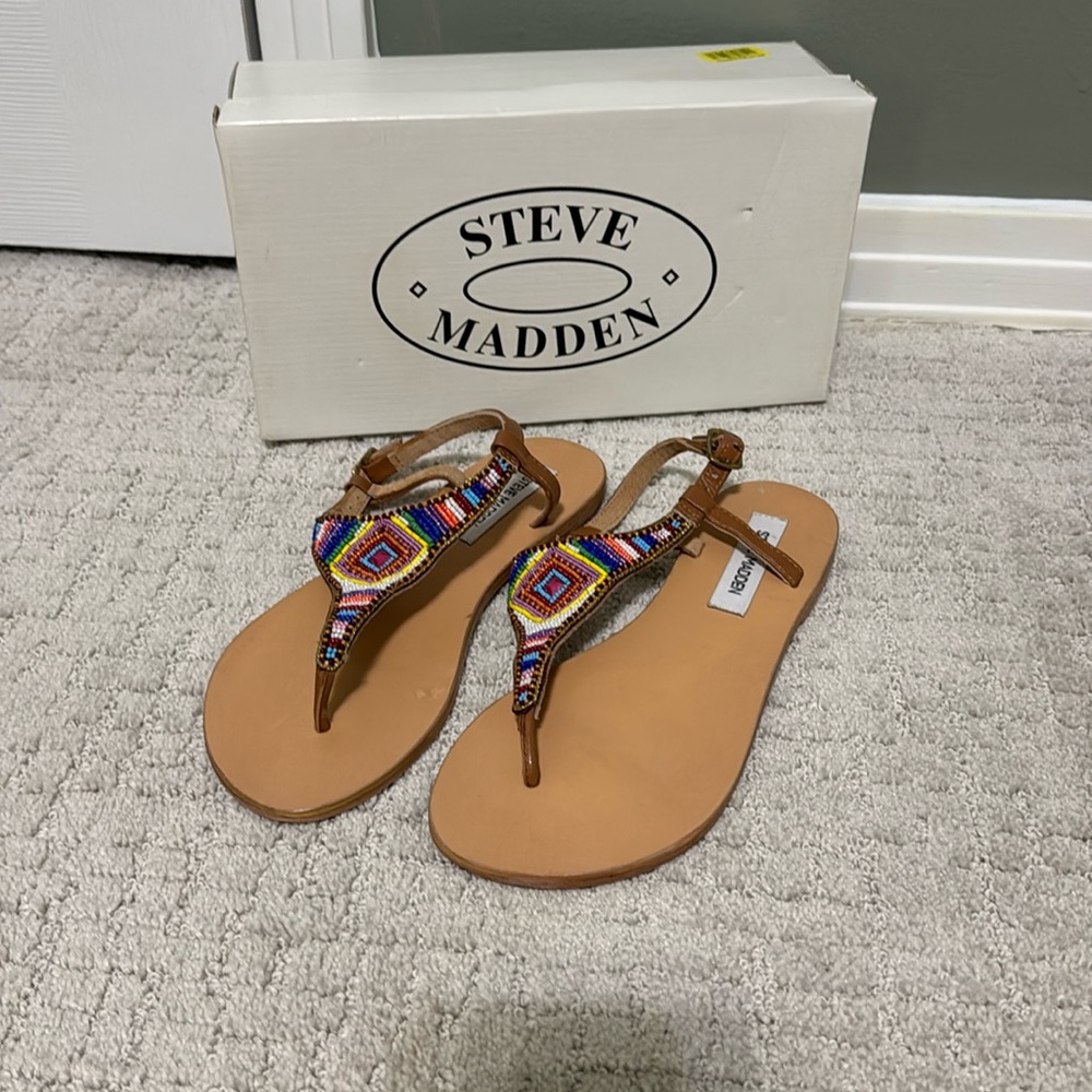 Beaded Steve Madden sandals